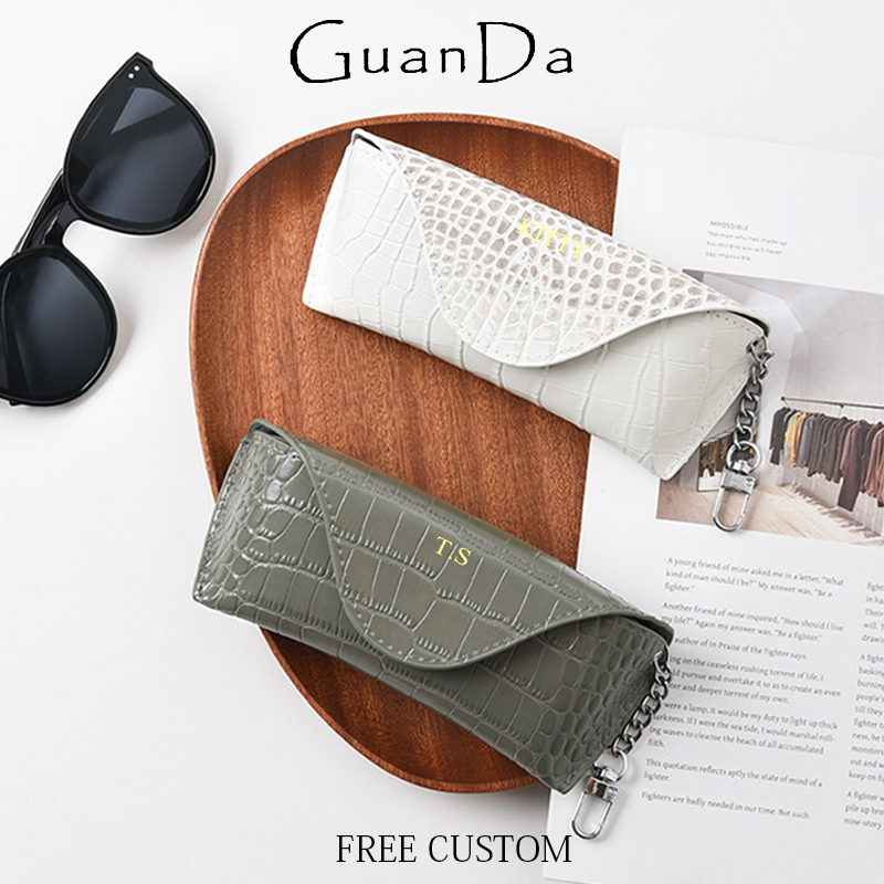 Sunglass Retainer Cord - Lüks Gerçek Deri Özel Harfli Gözlük