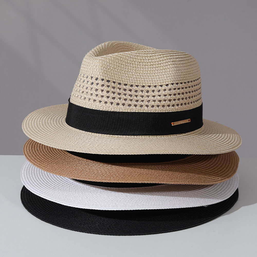 Bucket Hat Straw - Klasik hasır şapka yaz Erkekler Panama