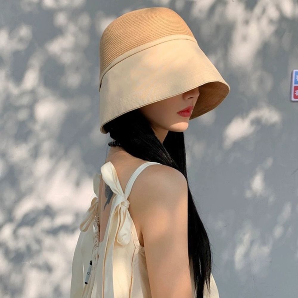 Katlanabilir Güneşlik Şapkası, - Bucket Hat Straw incelemesi ve fiyatı