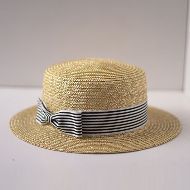 Geniş ağız Boater şapka düz üs - Bucket Hat Straw incelemesi ve fiyatı