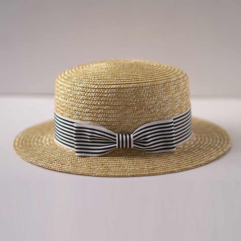 Geniş ağız Boater şapka düz üs - Bucket Hat Straw incelemesi ve fiyatı